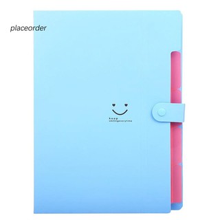[Hàng mới về] Office Plastic Folders Multi Pocket Organizer A4 File Expansion Document Folder