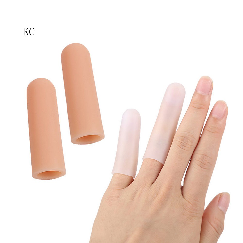 1 Cặp Vỏ Bọc Ngón Tay Bằng Silicone Mềm Mại