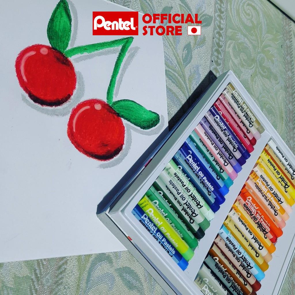 Sáp Dầu Pentel Oil Pastel PHN-12/16/25/36/50 (Hàng Chính Hãng)