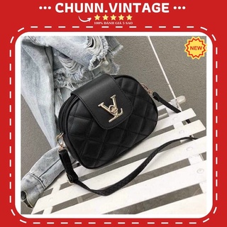 Túi đeo chéo LV mini 3 ngăn phong cách Hàn Quốc tiểu thư sang chảnh