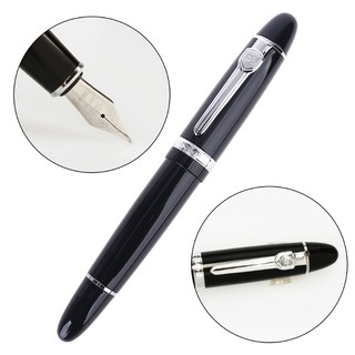 New Jinhao 159 Black And Silver for M Nib Fountain Pen Thick
