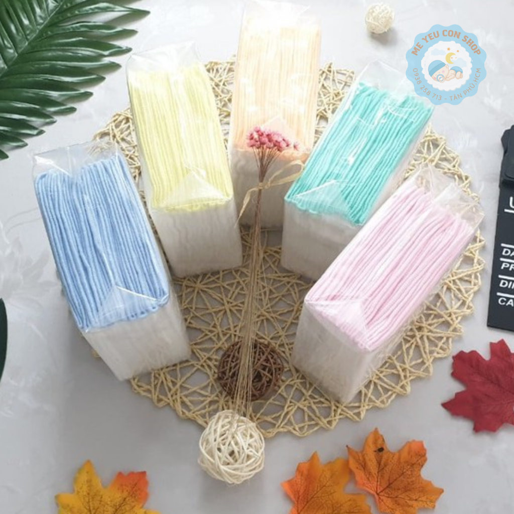 SET 10 KHĂN SỮA GẠC NHẬT 4 LỚP CAO CẤP - HIỆU CÚN CON