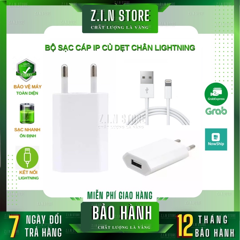 Bộ cáp sạc iphone Dẹt Ip 6/7, 6plus/7Plus