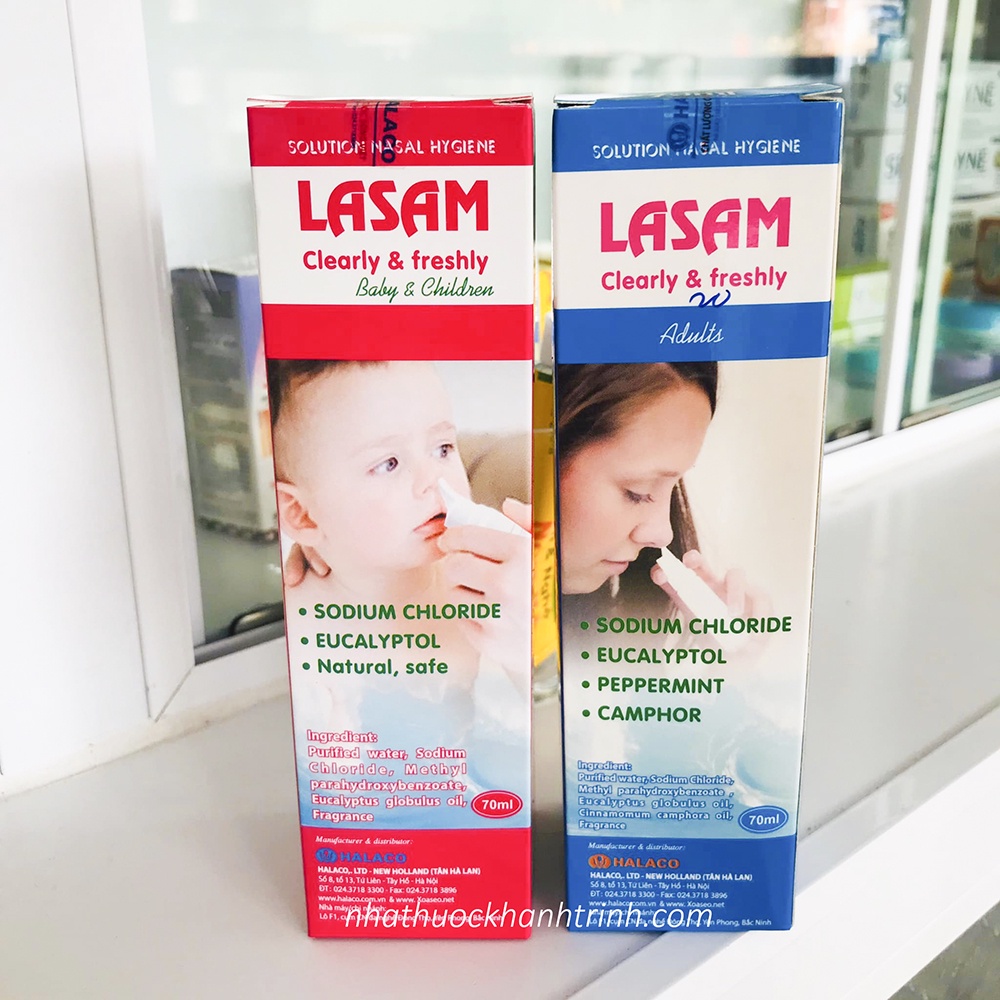 Xịt mũi Lasam tinh dầu & muối biển sâu