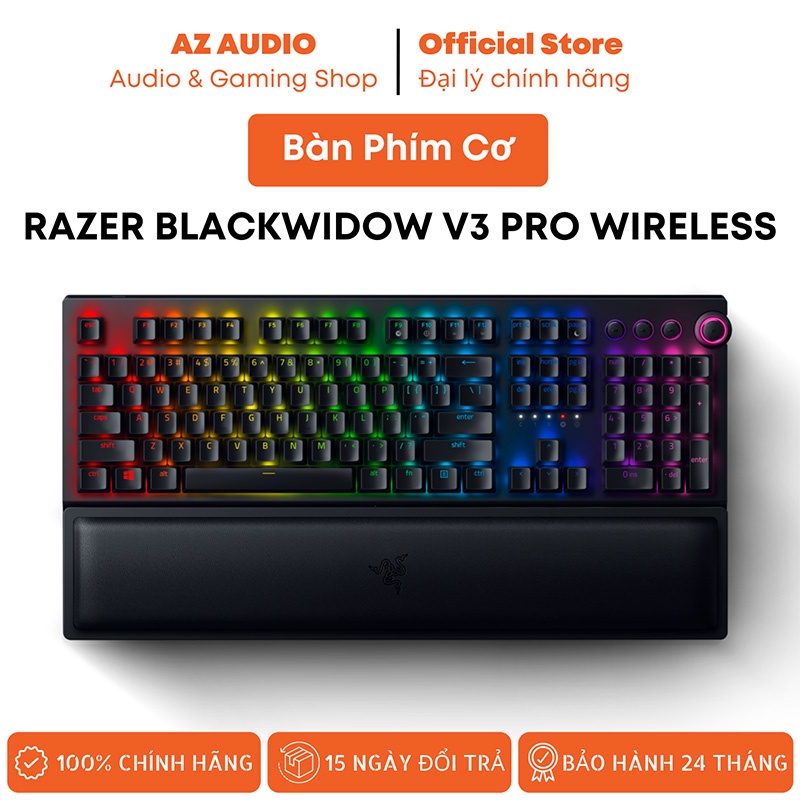 Bàn Phím Game Không Dây Bluetooth Razer Blackwidow V3 Pro Wireless