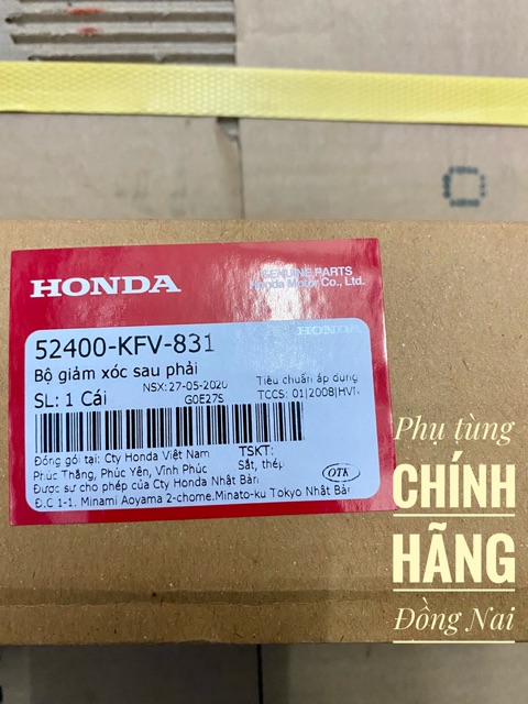 PHUỘC SAU-GIẢM XÓC SAU TRÁI-PHẢI ZIN SUPER DREAM 100cc CHÍNH HÃNG HONDA-GIÁ 1 CÂY