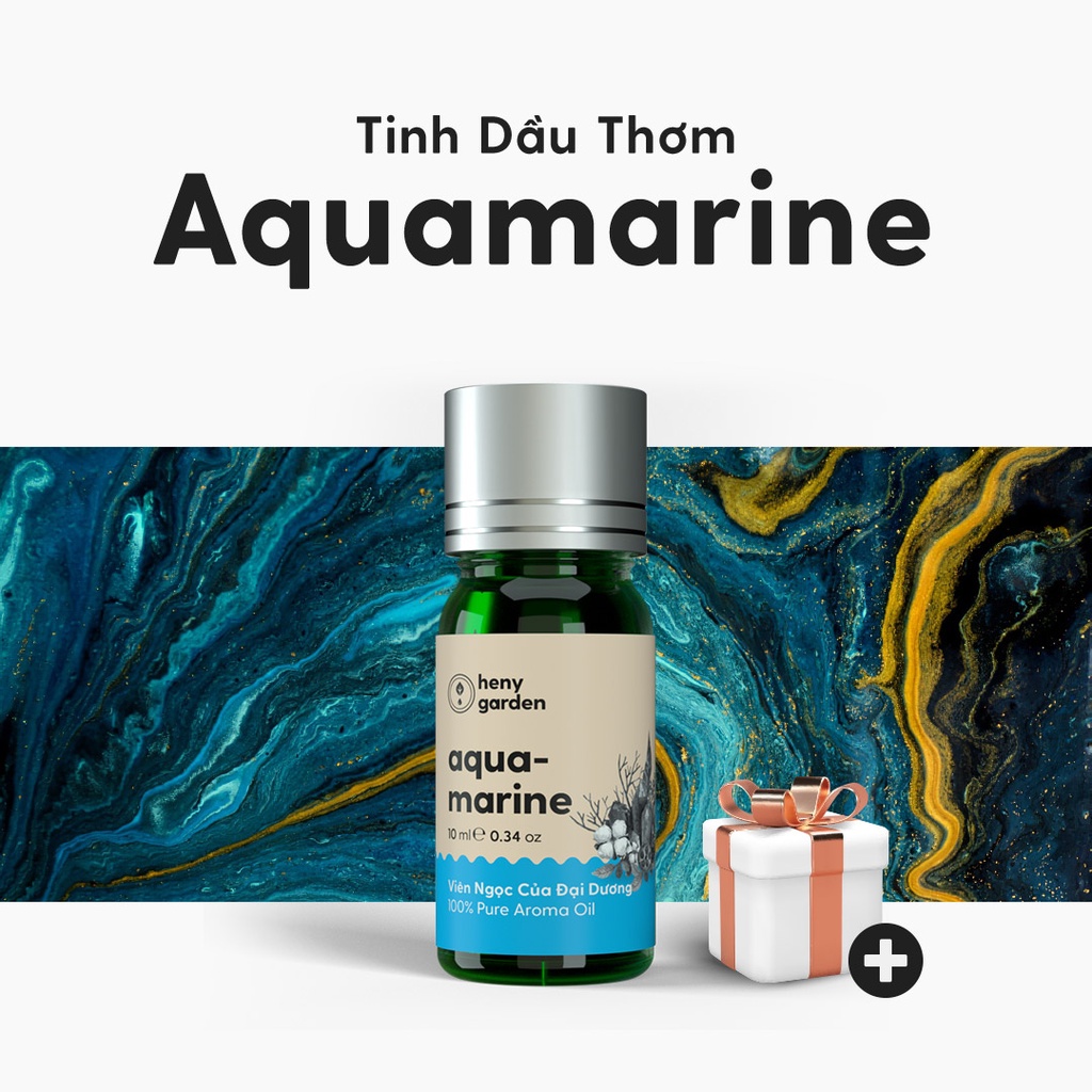Tinh Dầu Phối Hương Aquamarine (Biển Gió Mát) Làm Nến Thơm, Xông Thơm Phòng HENY GARDEN