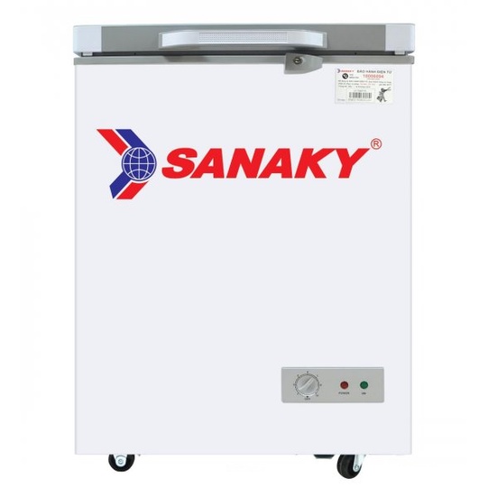 Tủ đông mini SANAKY 100 lít VH-1599HYK - 1 NGĂN 1 ĐÔNG, MẶT KÍNH CƯỜNG LỰC, MIỄN PHÍ GIAO HÀNG HCM.