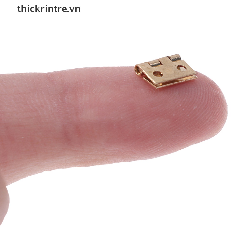 Set 20 Bản Lề Cửa Mini Bằng Đồng Thau Chất Lượng Cao