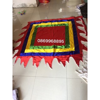 Cờ thần 3m*3m cờ ngũ sắc cờ chùa cờ lễ hội