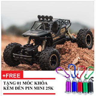 Xe địa hình điều khiển từ xa sóng 2.4G 2 cầu Offroad vỏ ốp hợp kim tỷ lệ 1:16