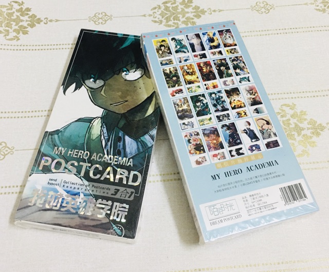 Bộ 188 ảnh postcard anime my hero, postcard my hero