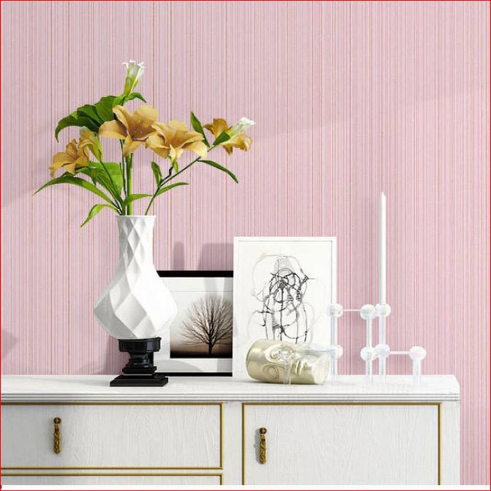 10M GIẤY DÁN TƯỜNG VÂN NỔI MÀU HỒNG NHẠT (10m x1,2m) | BigBuy360 - bigbuy360.vn
