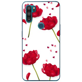 Ốp lưng Vsmart Active 1, Active 1 Plus, Active 3 in hình Hoa đỏ trắng