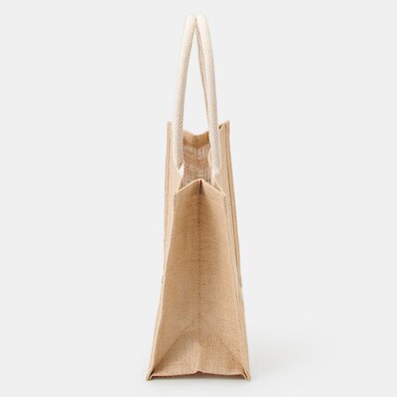 [Pick up] Túi Tote My Bag Muji vải sợi đay trắng thô