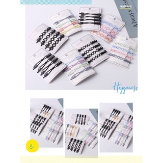 set 4 kẹp tóc mái, ghim tóc các hình phong cách hàn quốc mix mẫu khác nhau