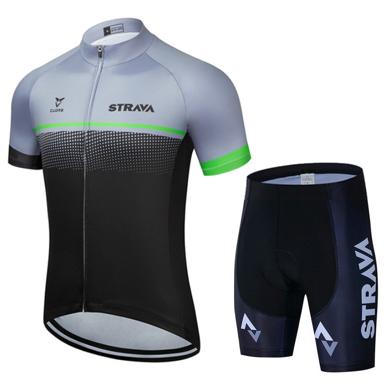 Bộ Quần Áo Xe Đạp Nam Nữ Ngắn Tay STRAVA PKXD-1169