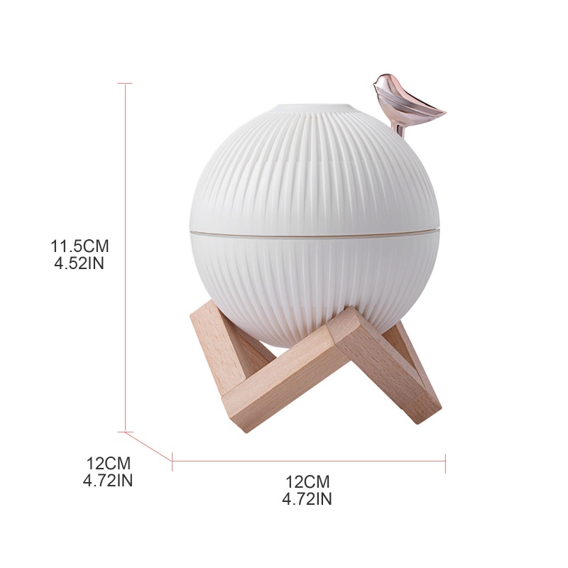 Máy Phun Sương Tạo Độ Ẩm Không Khí Hình Chú Chim Kèm Giá Đỡ Và Sạc USB Tiện Dụng