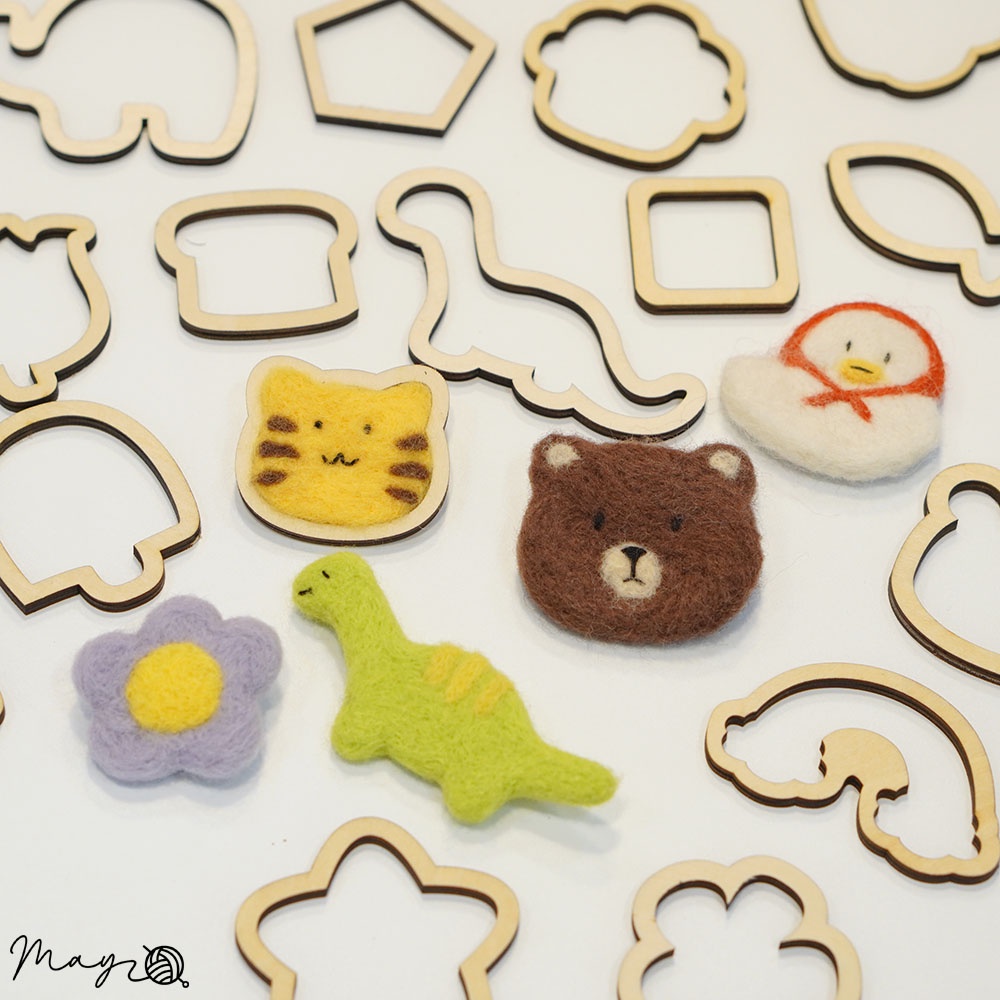 Khuôn gỗ làm len chọc nhiều hình (giá 1c)