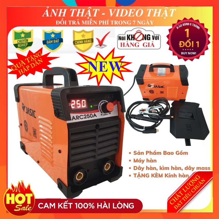 Máy hàn điện tử JASIC ARC 250A hàn que hồ quang công nghiệp gia đình mini cầm tay thông minh giá rẻ nhỏ gọn