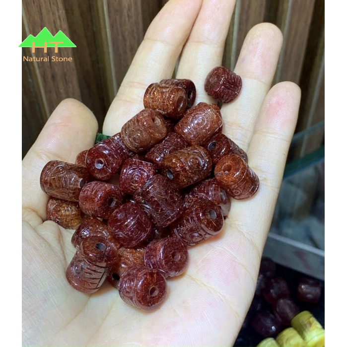 Charm mix vòng Lu Thống chạm khắc kim tiên loại ngắn