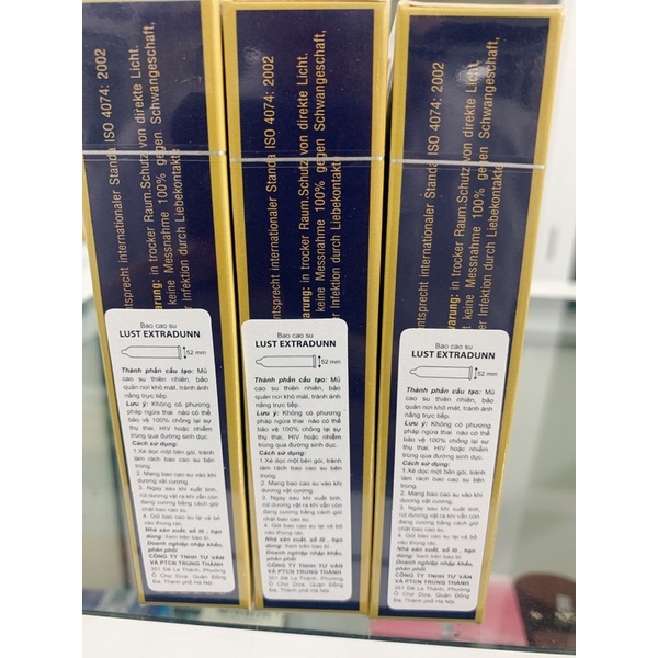 ✅ Bao cao su LUST ETRADUNN siêu mỏng sản xuất tại CHLB Đức