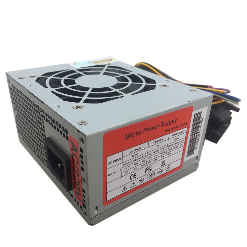 Nguồn máy tính mini Micro ATX-450W Fan 8cm  - Tin học An Phú phân phối