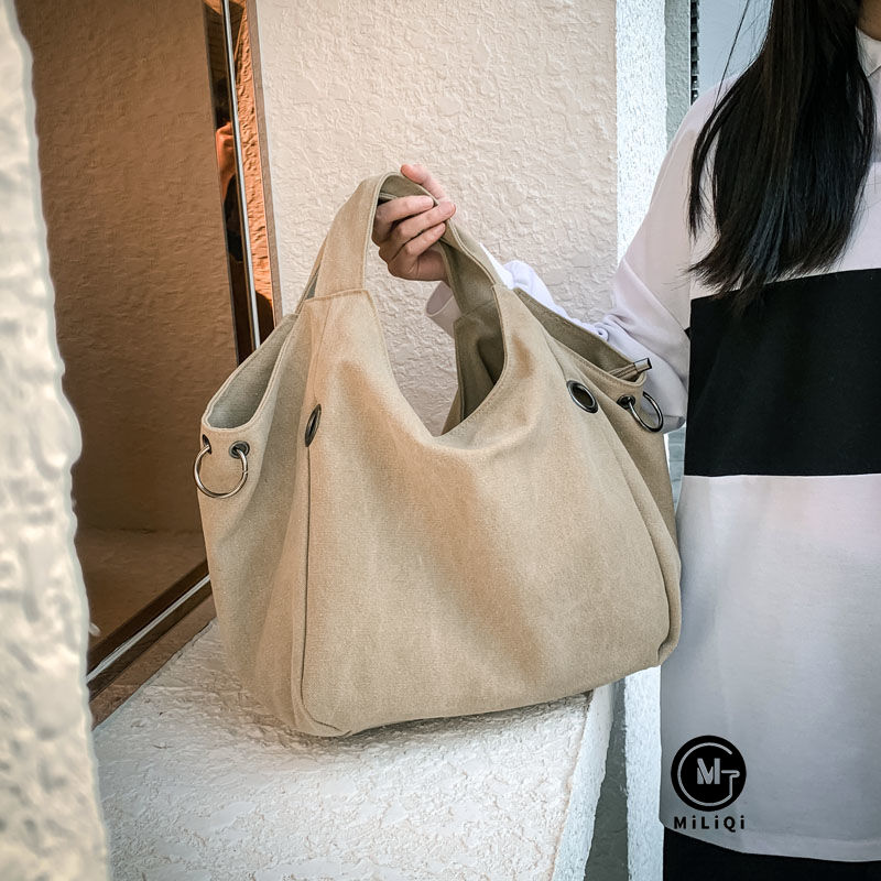 Túi Xách Nữ Vải Bạt Thời Trang Hàn