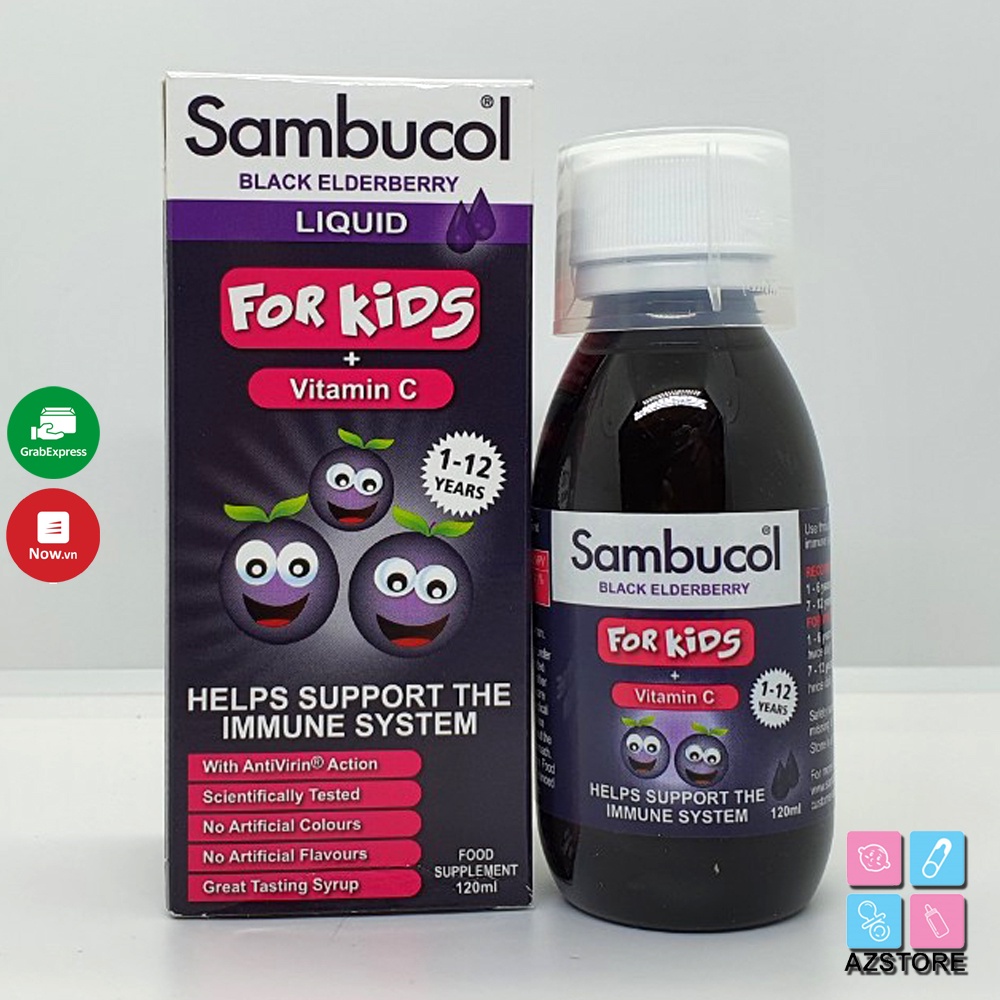 Siro tăng đề kháng Sambucol Black Elderberry Liquid : Anh