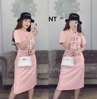 Đầm xuông chẽ tà
