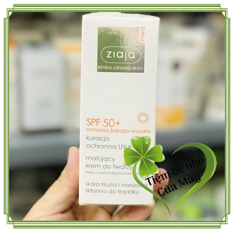 Kem Chống Nắng Ziaja Med Da Dầu Mụn, Nhạy Cảm nội địa Balan