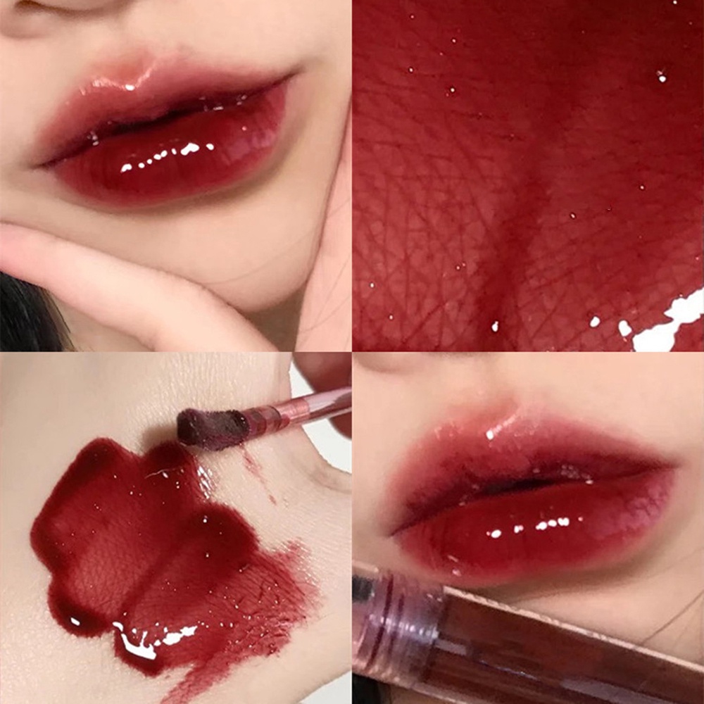 [Hàng mới về] Son kem màu lỳ dưỡng ẩm chống thấm nước không dính cốc