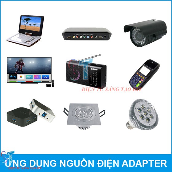 Nguồn Adapter Sạc DC 12V 2A Có Đèn Báo