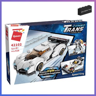 Bộ Lắp Ghép Đồ Chơi Lego Qman 42102 Xe Ô Tô Đua Tốc Độ 428 Mảnh Ghép Cho Trẻ Từ 6 Tuổi