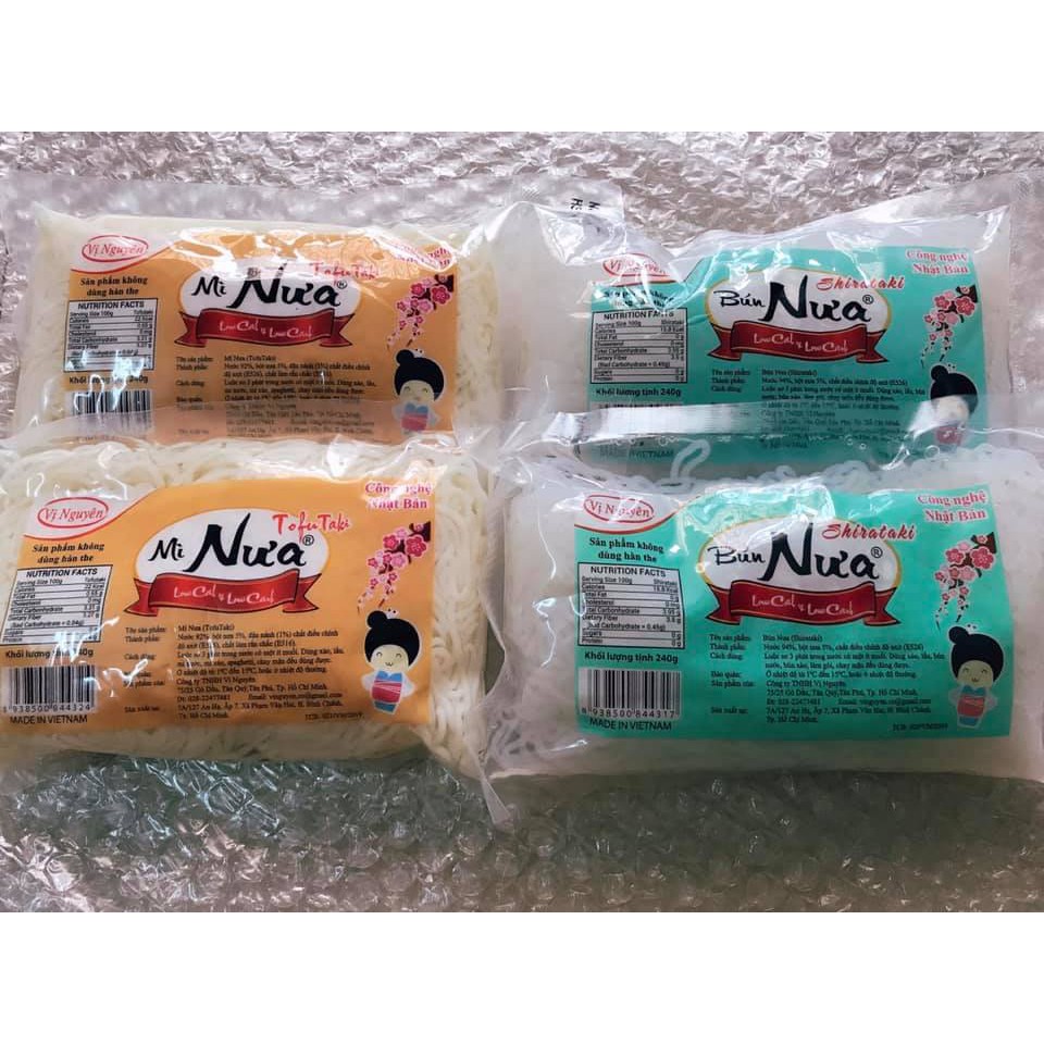 Q10 - 5 Gói Bún Nưa Vị Nguyên Keto Das 240g