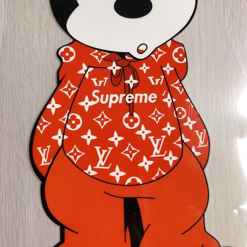 set 2 sticker ủi nhiệt mickey supreme (lớn+nhỏ)