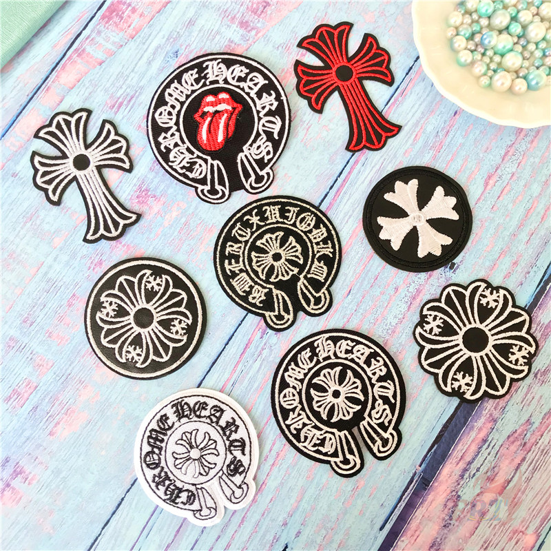 Miếng ủi thêu trang trí quần áo họa tiết độc đáo