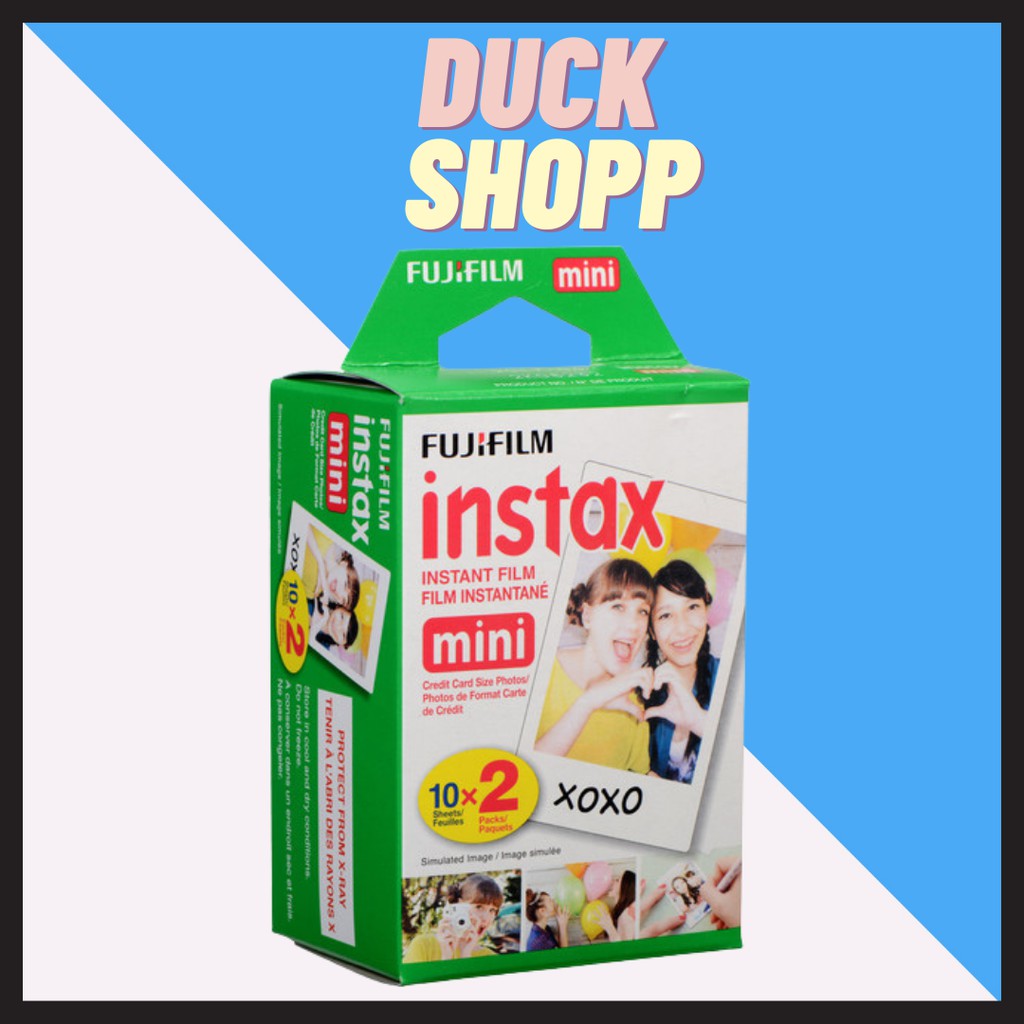 Bộ hộp 2 pack film (20 kiểu) cho máy ảnh Fujifilm Instax Mini (Trắng)