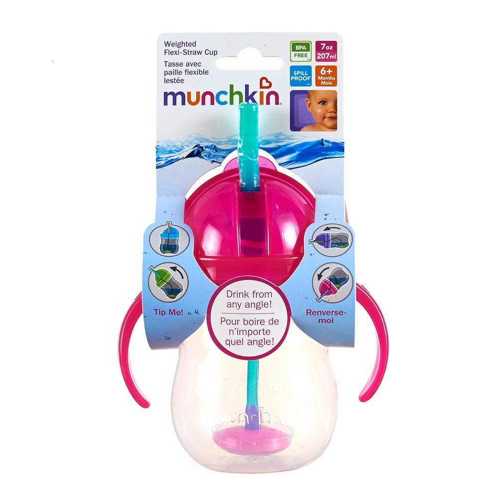 Cốc ống hút mọi tư thế Munchkin 24188 207ml