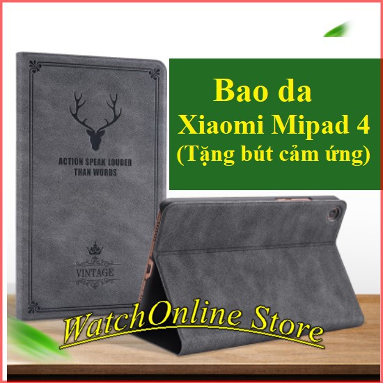 [Tặng bút] Bao da Xiaomi Mipad 4 Mipad 5 Mipad 5 pro (Hươu)