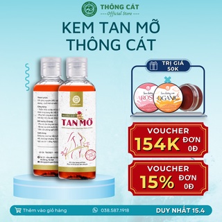 Kem tan mỡ bụng THÔNG CÁT - Giảm cân, giảm mỡ bụng sau sinh, tan mỡ đùi, giảm cân cấp tốc an toàn