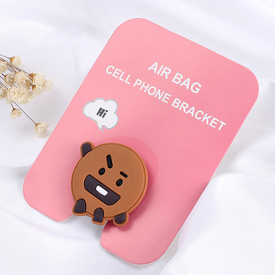 BTS Giá đỡ điện thoại di động phát sáng BT21 Giá đỡ điện thoại gấp KPOP Giá đỡ điện thoại di động pad phổ biến lười biếng