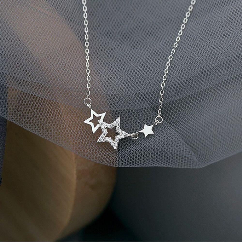 Dây Chuyền Đính Đá Zircon Ngọt Ngào Phong Cách Vintage Hàn Quốc|Dây Chuyền Thời Trang Xinh Xắn Cho Nữ