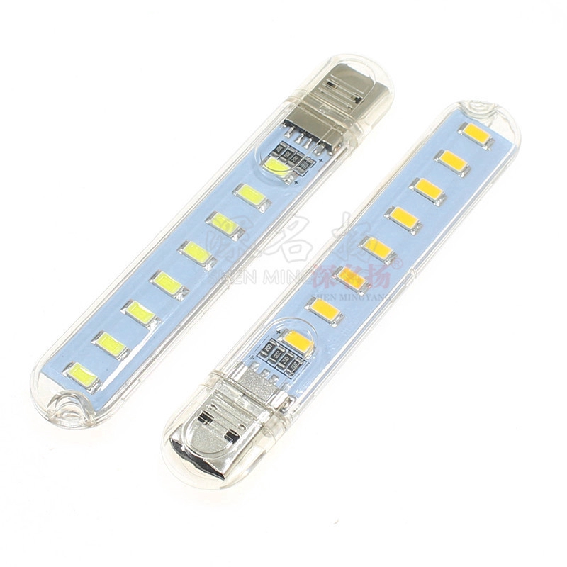 Đèn Đọc Sách Mini 8 Bóng Led Cổng Usb Tiện Dụng