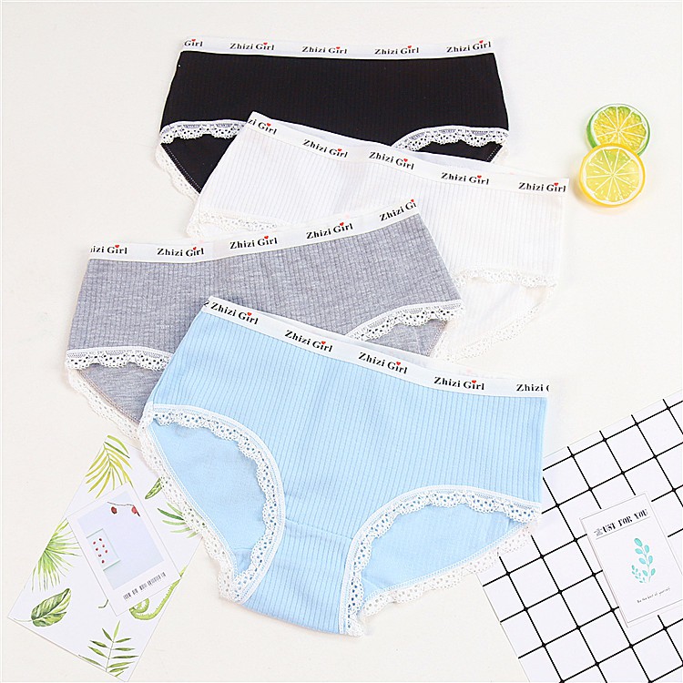 Quần lót nữ cotton Zhizi girl hàng đẹp xuất dư( ảnh thật phía sau)