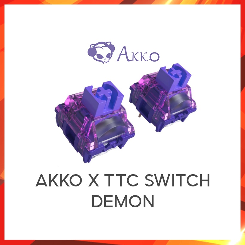 Bộ Nút bàn phím AKKO x TTC Switch – Demon (10 switch) Hàng chính hãng