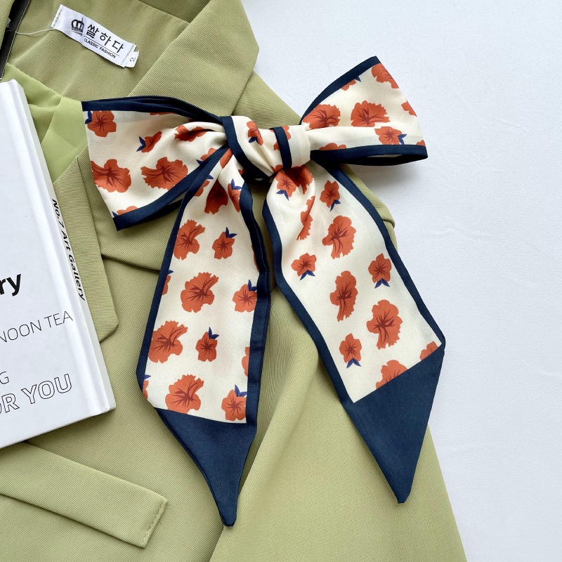 Khăn Lụa Satin Buộc Tóc Thắt Nơ Và Nơ Thời Trang Hàn Quốc Trang Trí Túi Xách