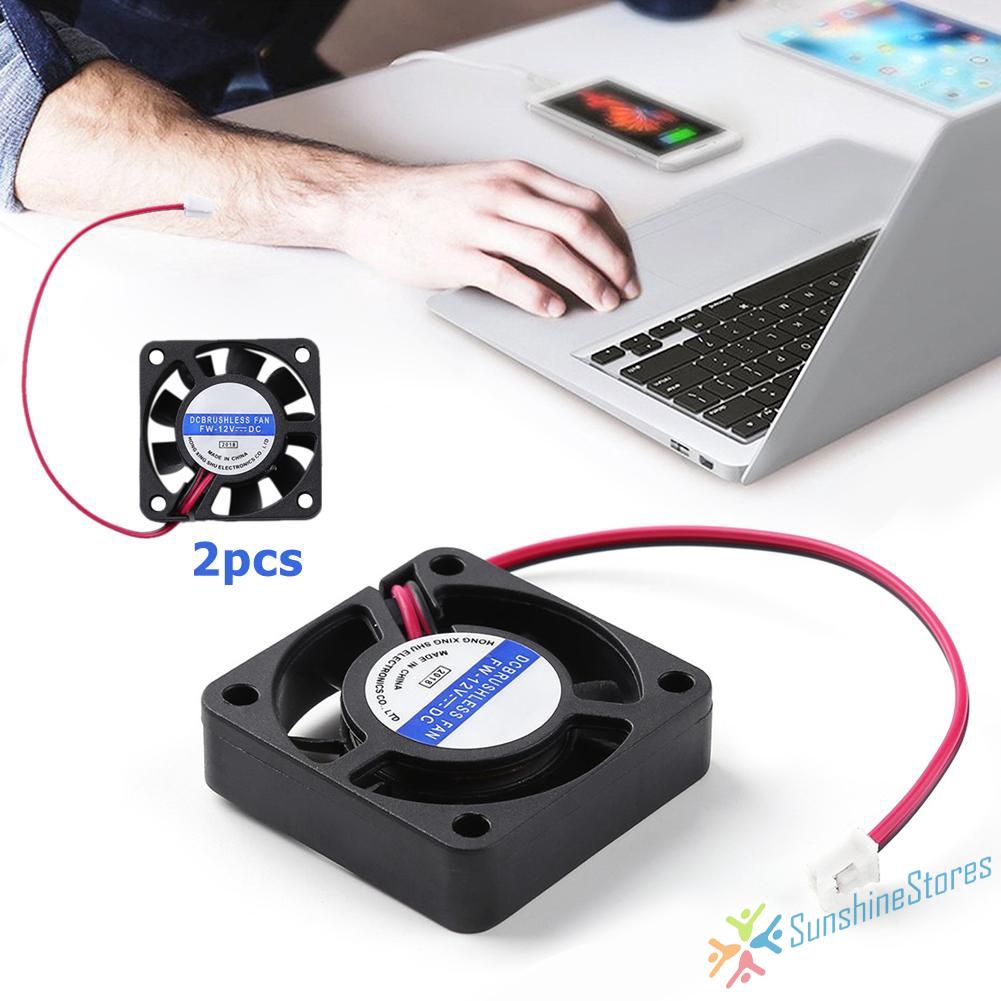 4010/2p 4cm Mini DC Brushless Chassis Graphics Card CPU Cooling Fan  2pcs