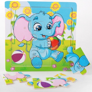 Tranh ghép gỗ 9 mảnh gỗ_Đồ chơi gỗ ghép hình cho bé