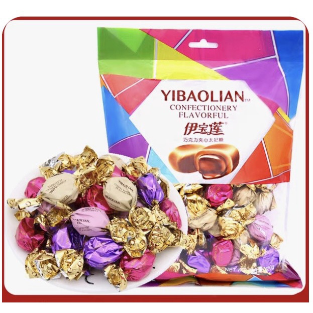 HOT NOEL - Một gói sô cô la nhân coffee/ trái cây Shenge Yibaolian NGA gói lớn 500gam